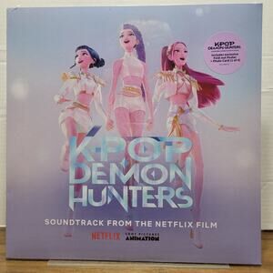 VINYL K-Pop Demon Hunters - From Netflix Film + Poster & Photo Card NEW/SEALED